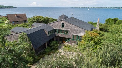 The home is situated close to the water.