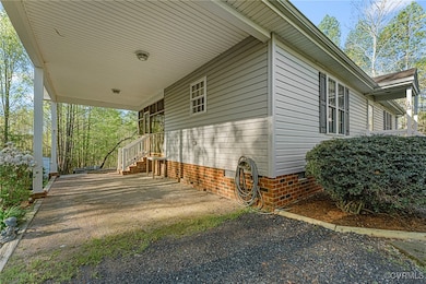 Carport with side door