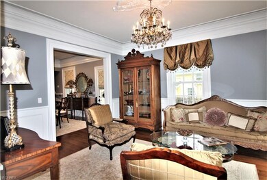 Parlor Room with Extensive Custom Trim & Millwork,