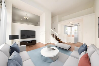 AI staged living room