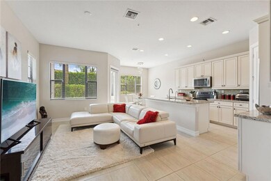 Living room and kitchen