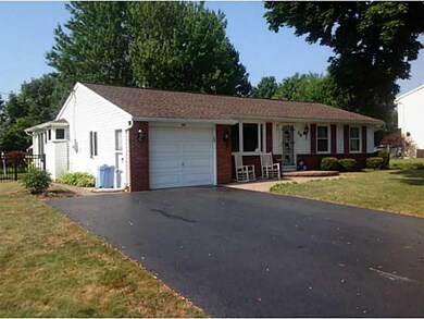 Exterior Front. This view of the home shows the ex