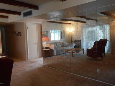 Living room reflection