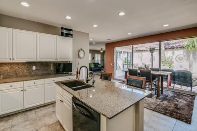 Kitchen island with breakfast bar