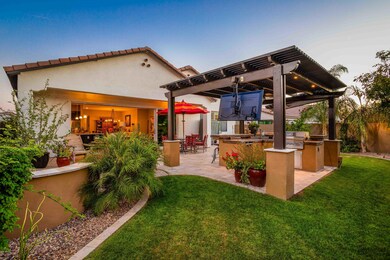 Lush landscaping