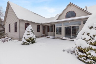 The back of the home has 2 back exits or entrances
