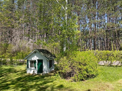 View of green lawn featuring a forest view
