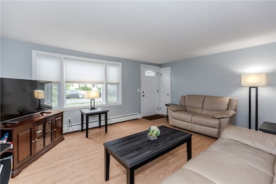 Front entry into living room