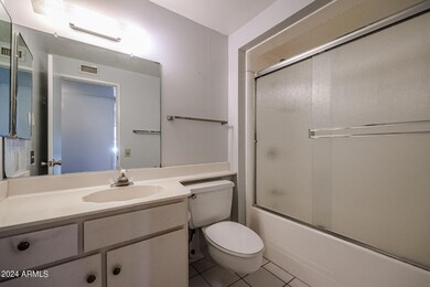 Hall Bath. Grab bars in the shower/tub