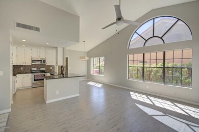 Kitchen and living room