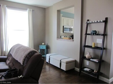 See through kitchen to living room