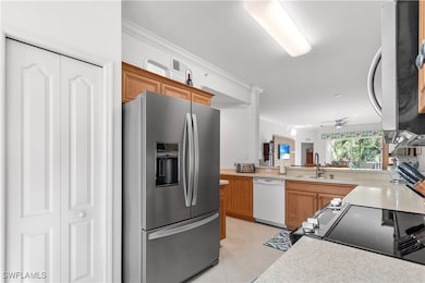 Pantry, new French door fridge, slide in stove and