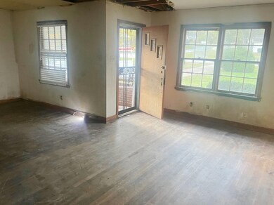 Interior space with wood-type flooring