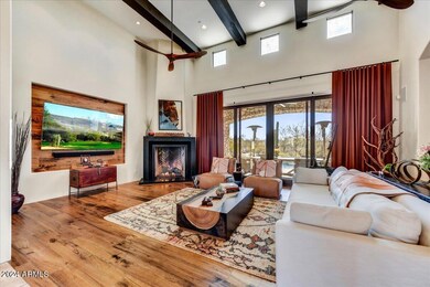 Great room with fireplace