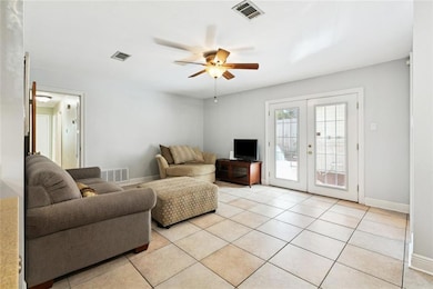 Den is bright with natural light