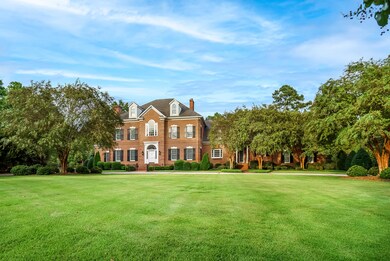 Sweeping Front Lawn