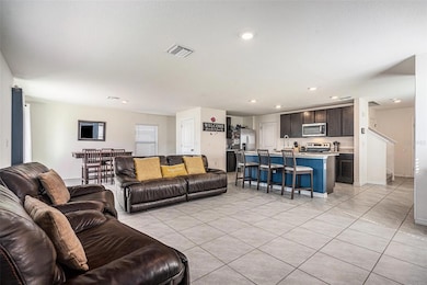 Open floor plan for entertaining family & friends