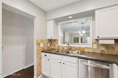 Kitchen toward dining room
