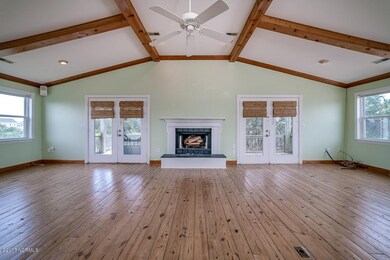 Huge Living Area with Fireplace