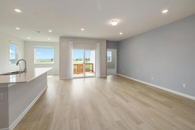 Unfurnished living room featuring light wood-styl