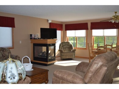 View of golf course and your 2-sided fireplace.