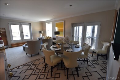 Dining Room opens to Living Room and Kitchen