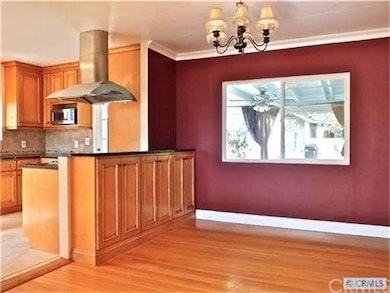 View into the kitchen