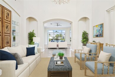 Interior virtual staging shows immense floor plan