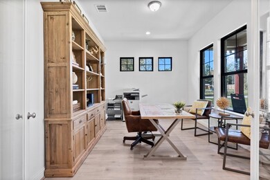 with a study just to the right of the