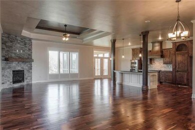 Open floor plan. View from the front door.