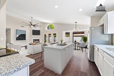 STAGED KITCHEN ISLAND