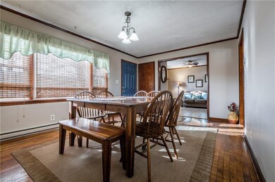 Large picture window and hardwood floor