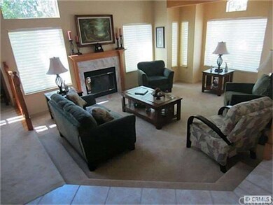 Step Down Living Room with Fireplace