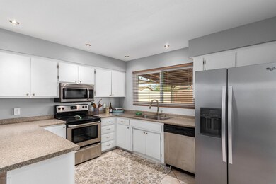 Clean, crisp kitchen