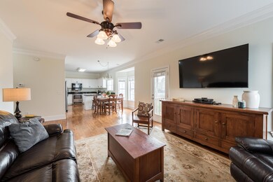 Family room open to eat-in kitchen