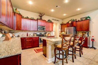 Tons of cabinet space with 6 ft. island