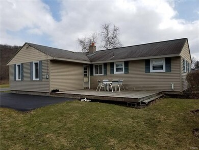 Deck off back of garage