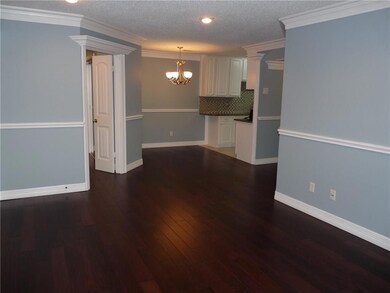View from the living area of the entrance to the s