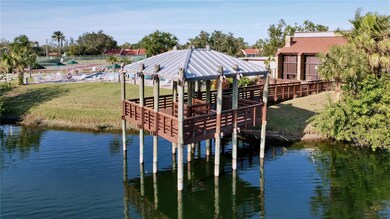 A covered fishing pier