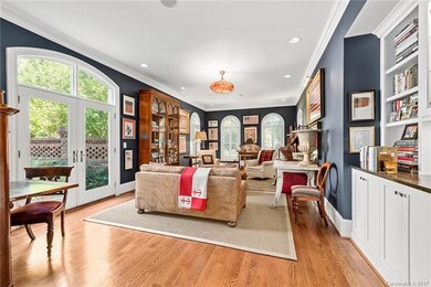 This grand living room provides great flow from th