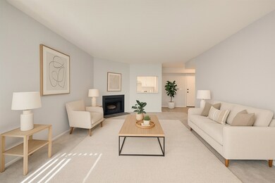 Warm and inviting fireplace