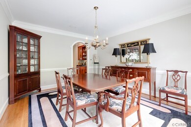 Dining room...note the arch way to the wet bar and