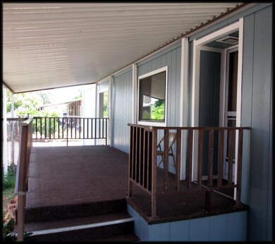 covered front deck