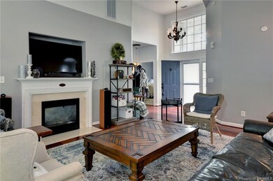 Impressive front hallway.