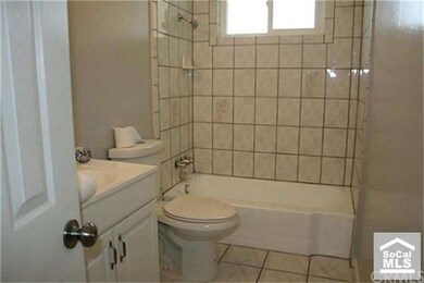 Roomy hallway bathroom