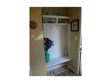 Front entry built-in mud room area!