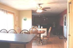 Kitchen dining area and family room