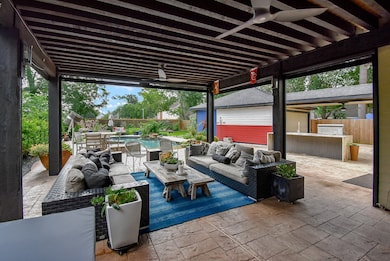 Welcome to your backyard oasis!  Just off the dini