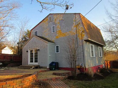 Exterior Back. Rear entrance with large patio