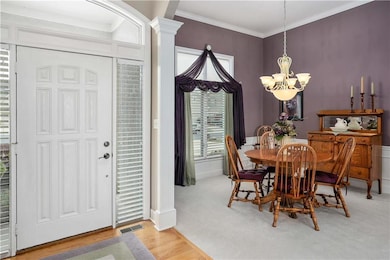 Formal dining area.